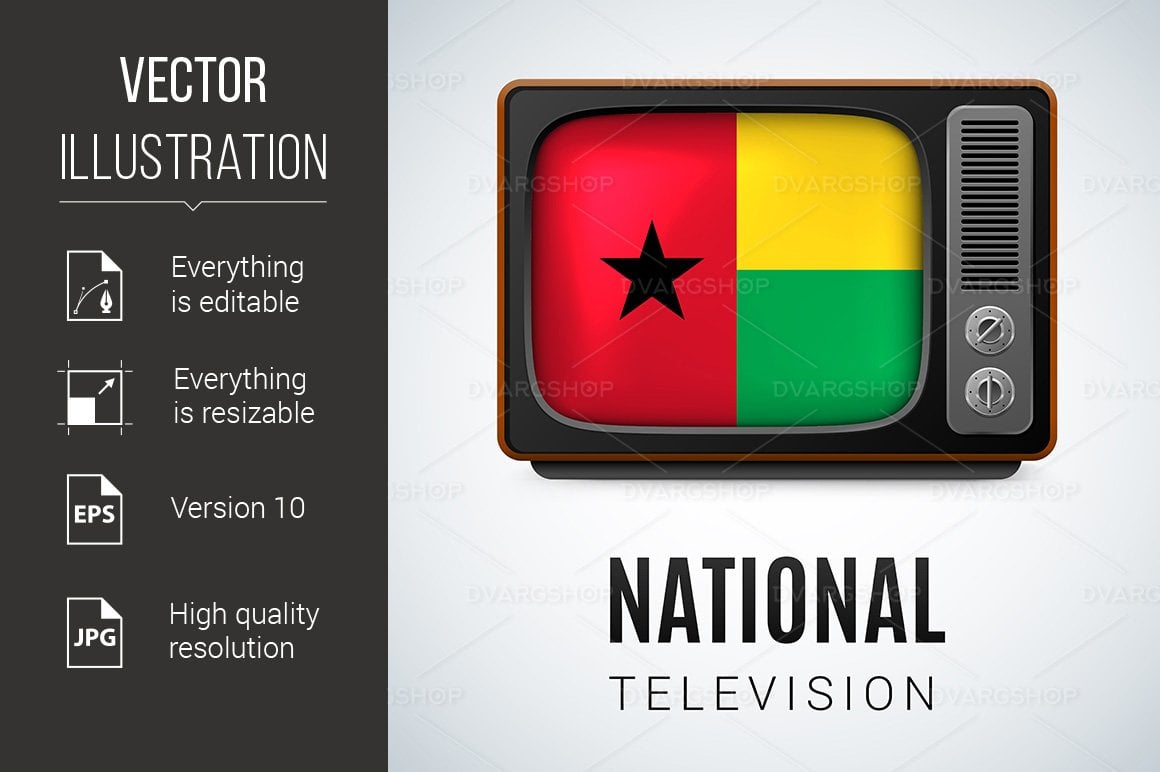 Template #119593 Television Flag Webdesign Template - Logo template Preview