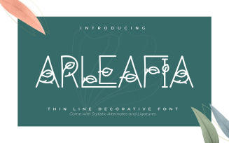 Arleafia | Decorative Font