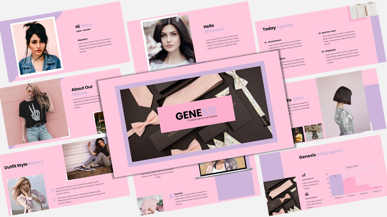 Modello PowerPoint #119525 "Genesis - Creative Business"