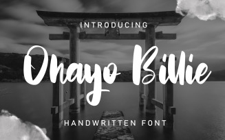 Ohayo Billie | Handwritten Font