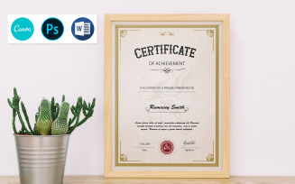 Romainy Achievement Certificate Template