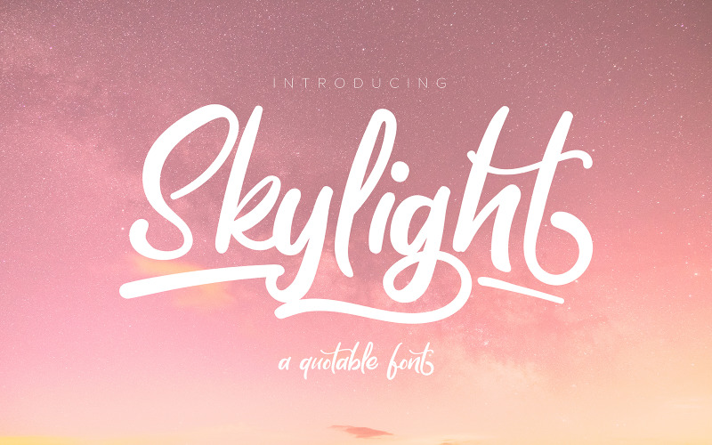 Skylight | A Quotable Font