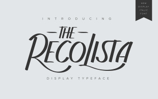 The Recolista | Display Typeface Font