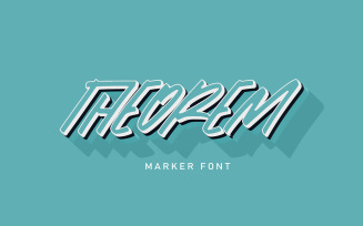 Theorem | Marker Font