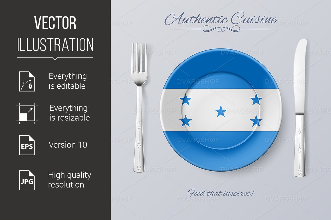 Template #119605 Cuisine Flag Webdesign Template - Logo template Preview