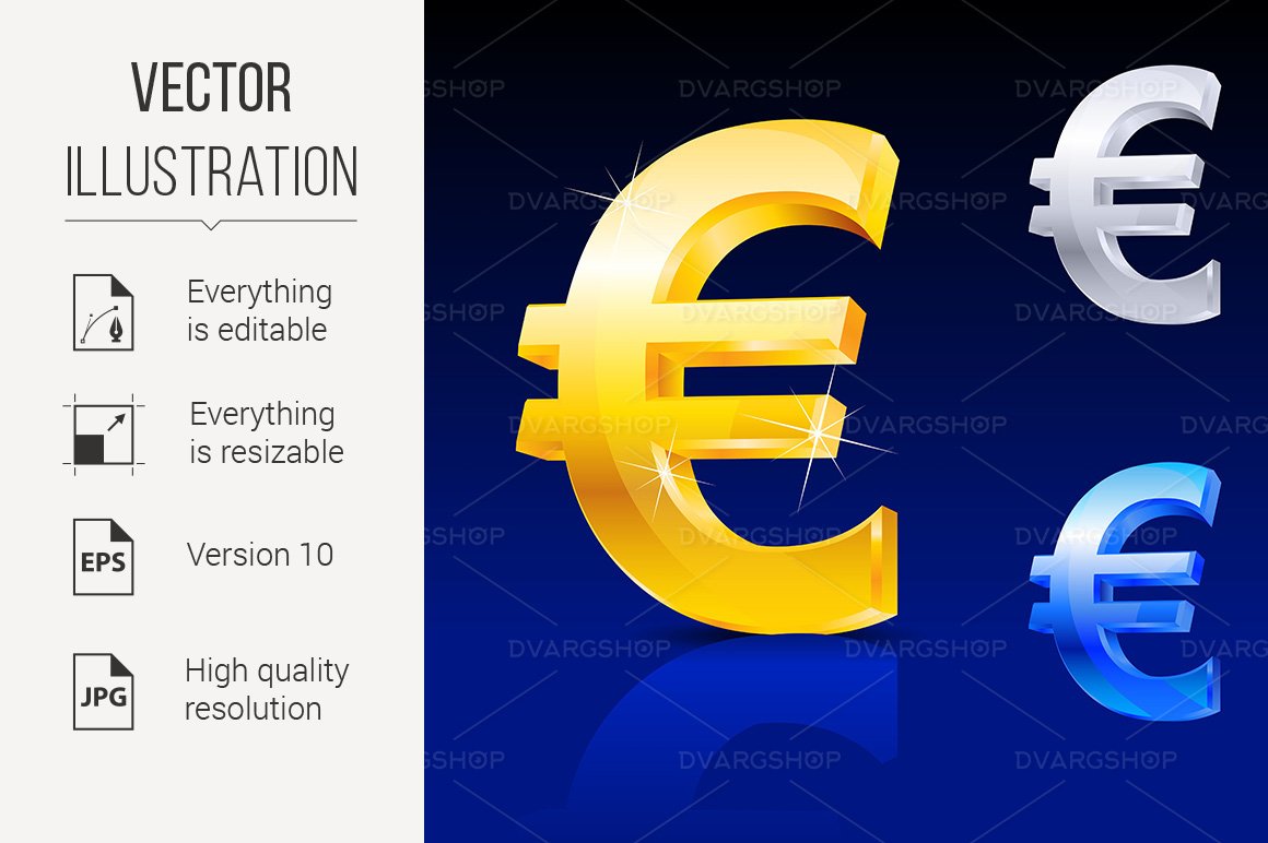 Kit Graphique #119661 Signe Euro Web Design - Logo template Preview