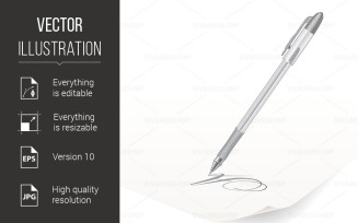 Ballpoint pen - Vector Image