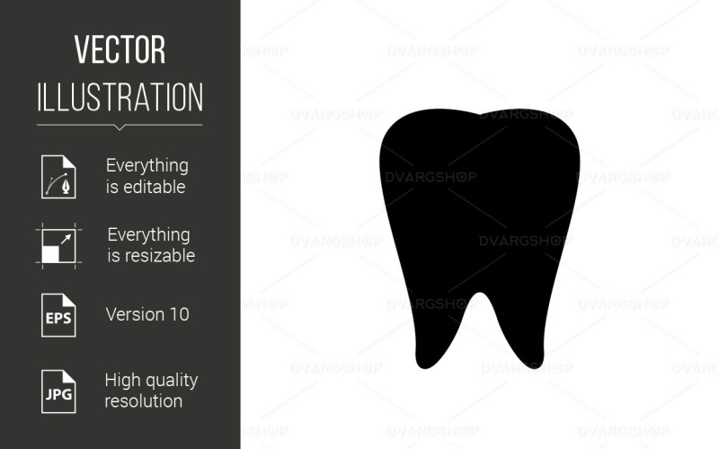 Dentist Symbol - Vector Image Vector Graphic