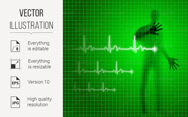Heartbeat - Vector Image Vector Graphic