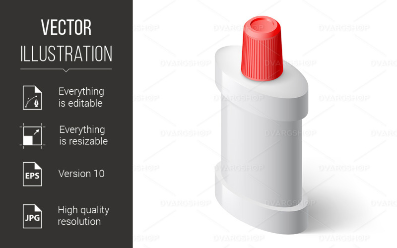 Mouthwash - Vector Image Vector Graphic