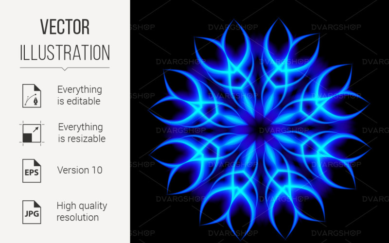 Neon Element - Vector Image Vector Graphic