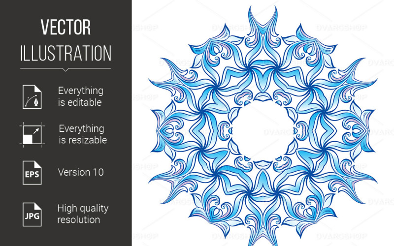 Set of Snowflakes - Vector Image Vector Graphic