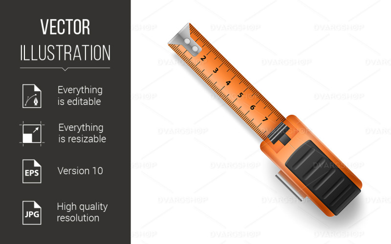 Tape Measure - Vector Image Vector Graphic