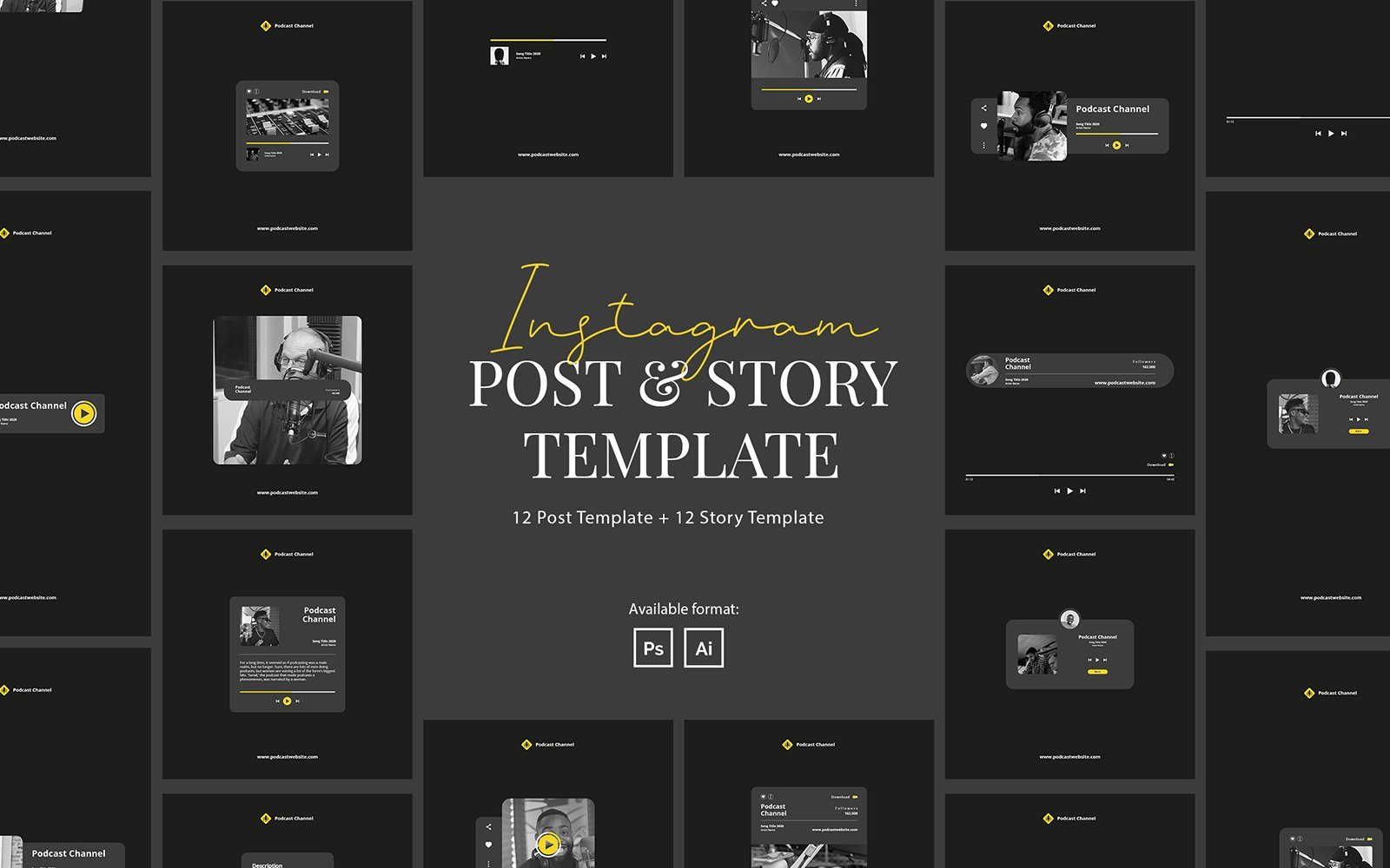 Template #119744 Post Story Webdesign Template - Logo template Preview