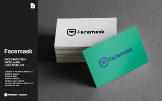 Facemask - Facial Mask Protection Logo Template
