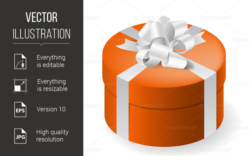 Gift Box - Vector Image Vector Graphic