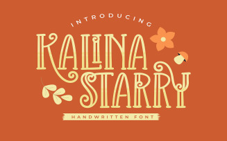 Kalina Starry | Handwritten Font
