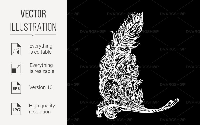 Patterned Decorative Element - Vector Image Vector Graphic