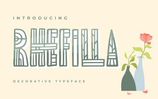 Rhefilla | Decorative Typeface Font