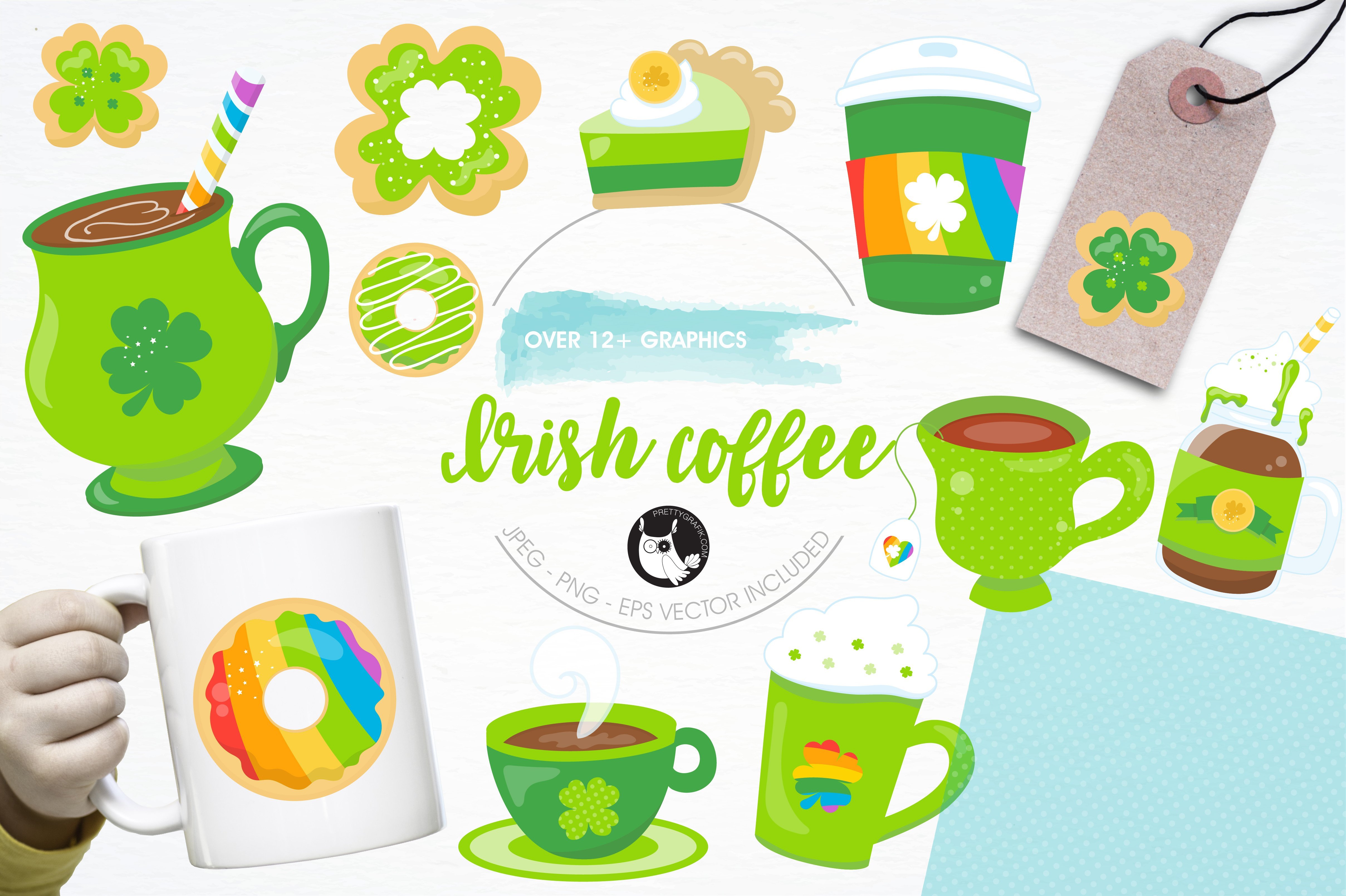 Kit Graphique #119854 Illustration Coffee Divers Modles Web - Logo template Preview