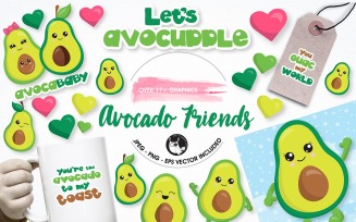 Avocado graphics and illustrations - Vector Image