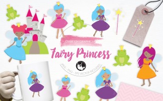Fairy Princess illustration pack - Vector Image