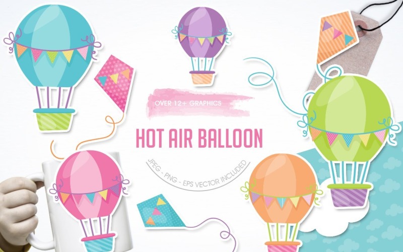 Hot Air Balloon - Vector Image Vector Graphic