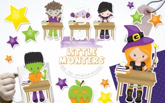 Little Monster - Vector Image