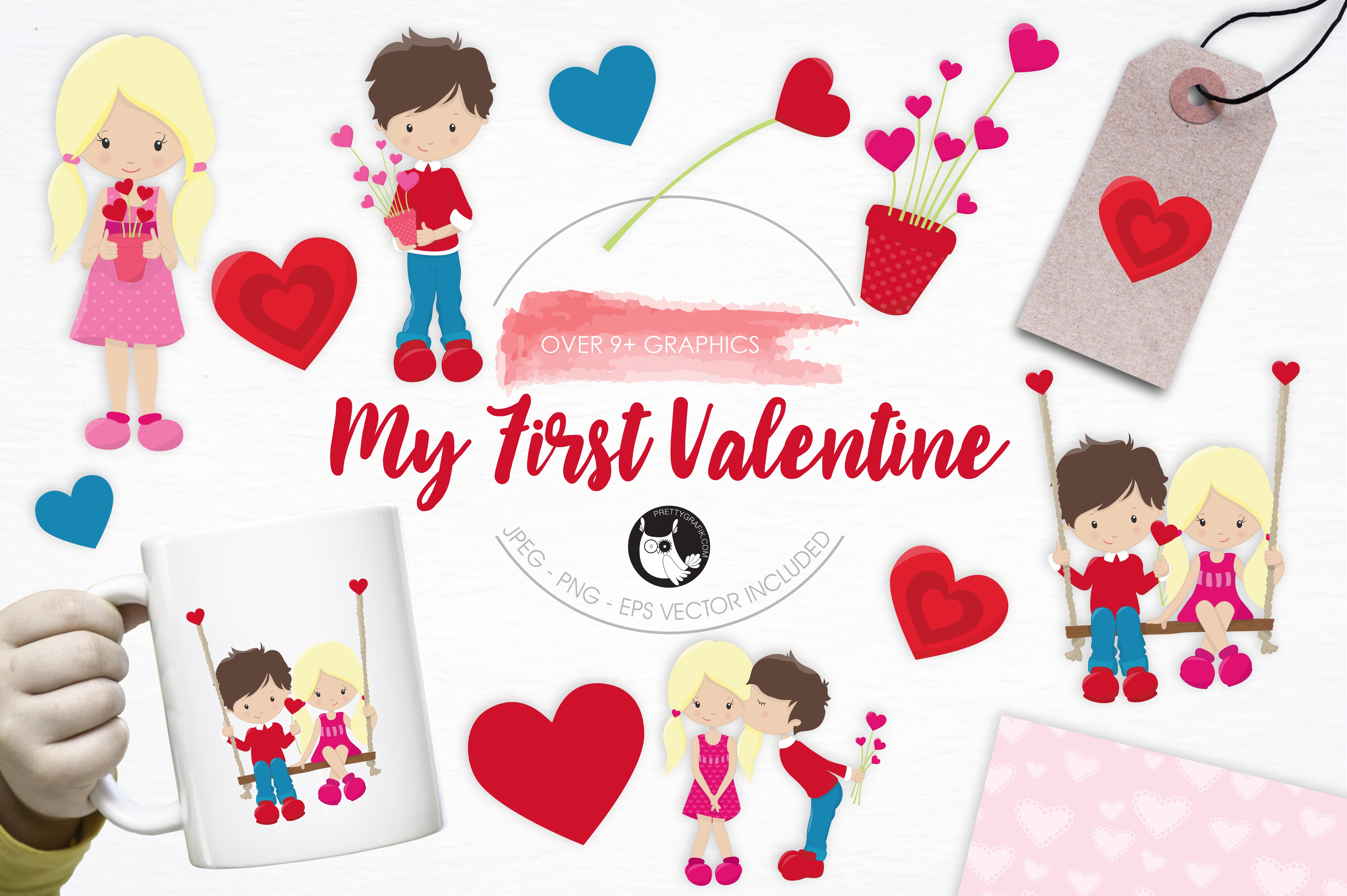 Template #119967 Kids Valentines Webdesign Template - Logo template Preview