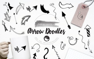 Arrow Doodles illustration pack - Vector Image