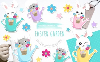 Easter Garden - Vector Image