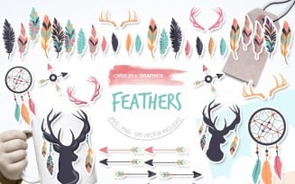 Feathers - Vector Image