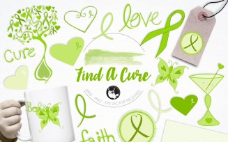 Find a cure illustration pack - Vector Image