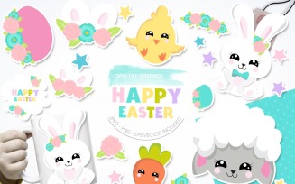 Happy Easter - Vector Image