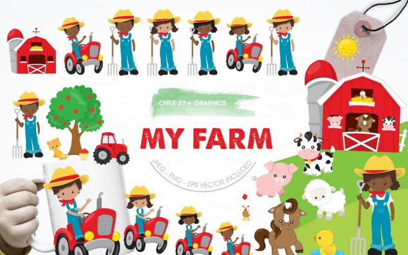 My Farm - Vector Image Vector Graphic