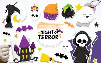 Night of Terror - Vector Image