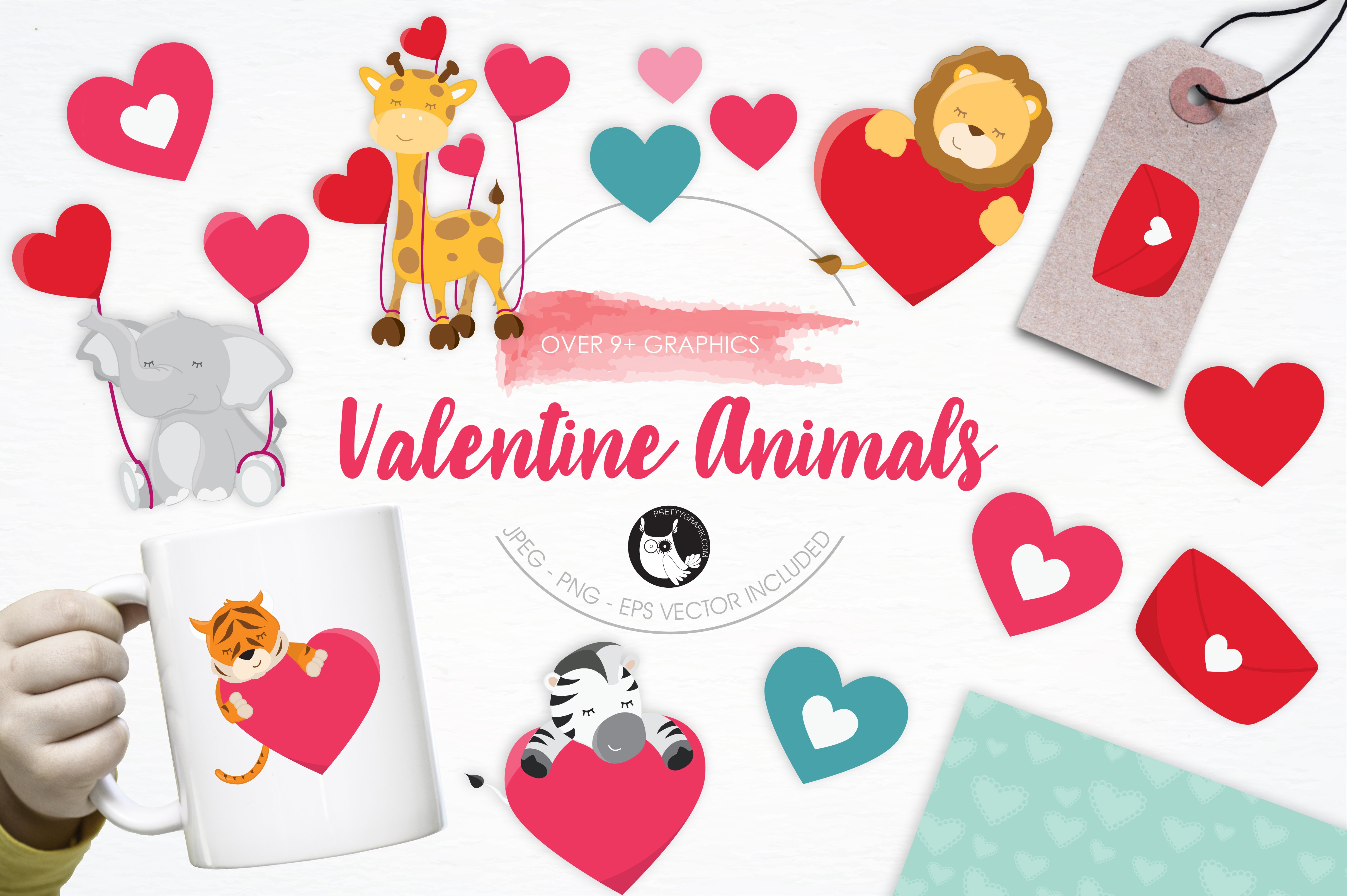 Kit Graphique #120023 Illustration Valentines Divers Modles Web - Logo template Preview