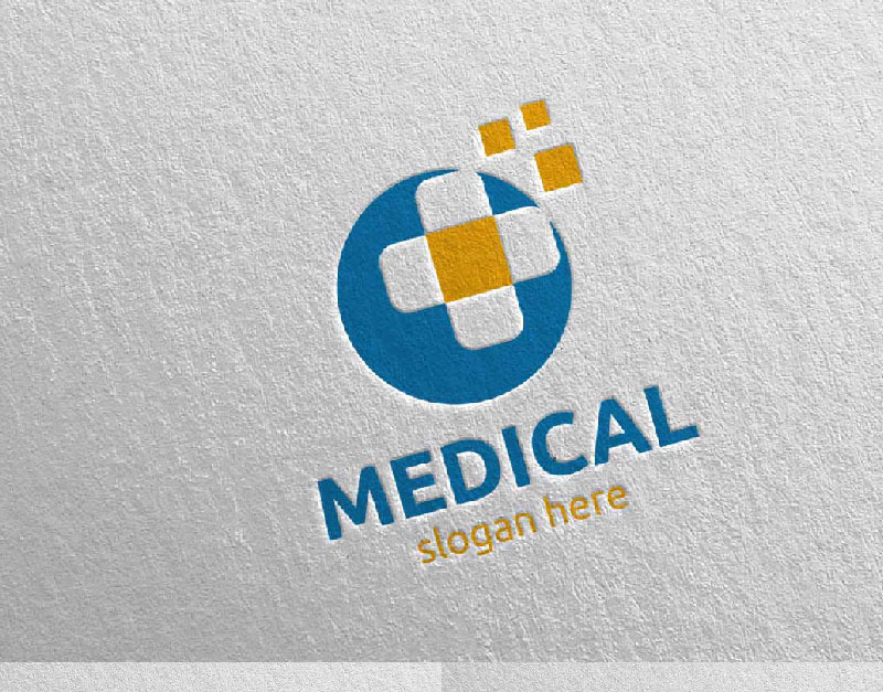 Cross Medical Hospital Design 85 Logo Template