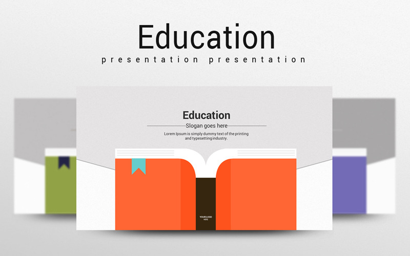 Education PowerPoint template #100384 - TemplateMonster