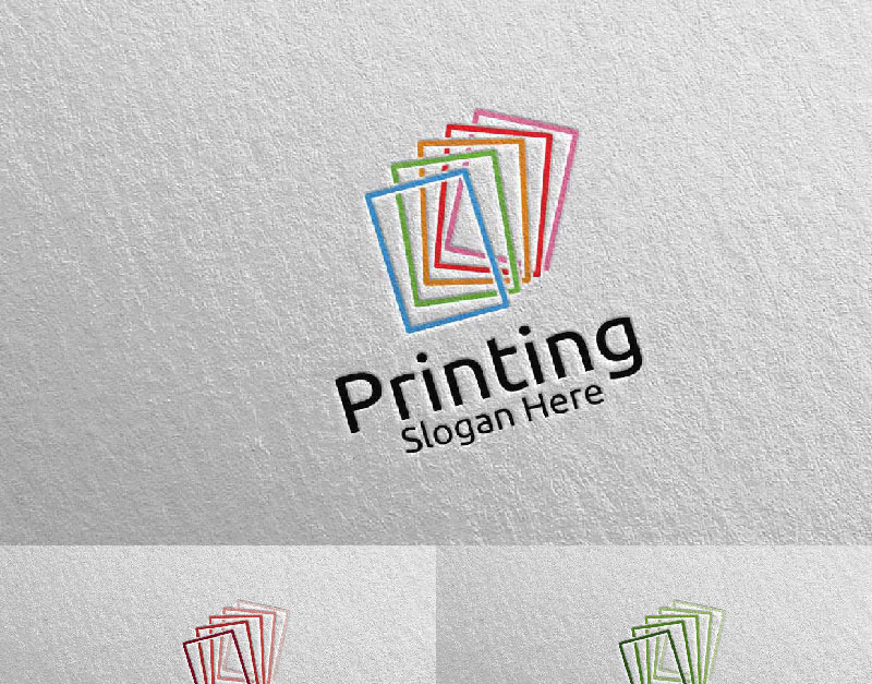 Printing Office Logo Design Idea Stock Vector by ©lukeruk 209784790