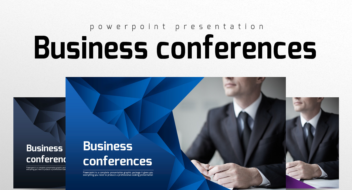 Business Conferences PowerPoint template - TemplateMonster