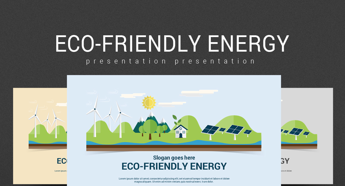 Eco-Friendly Energy PowerPoint Template - TemplateMonster