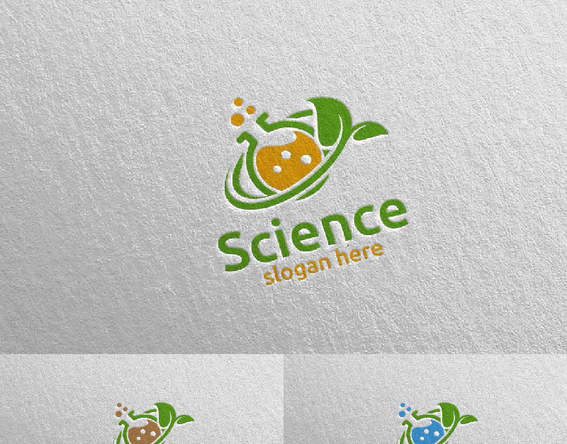 Science and Research Lab Design Concept Logo Template