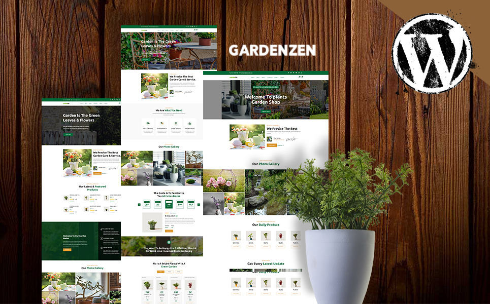 Plants　Theme　Gardenzen　WordPress　Garden　Shop