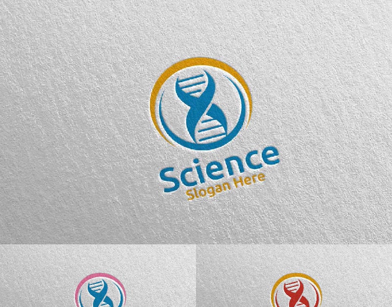 Věda a výzkum Lab Design koncept Logo šablona