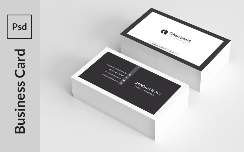 Creative Title Business Card - Corporate Identity Template