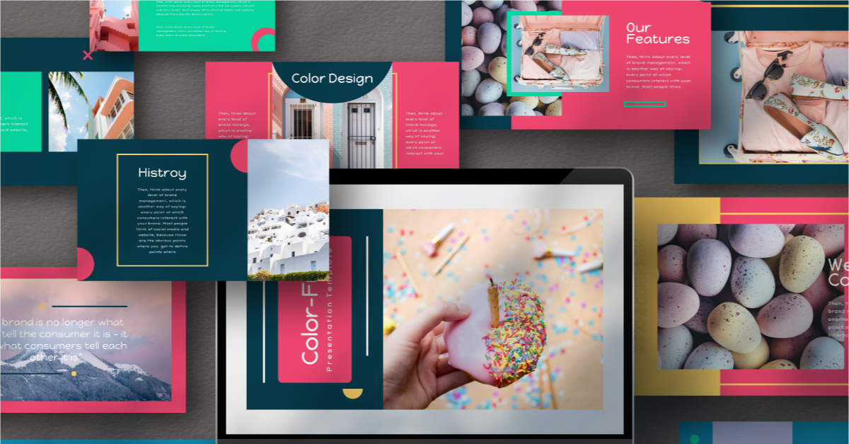 Шаблон Color Fun PowerPoint #105574 - TemplateMonster