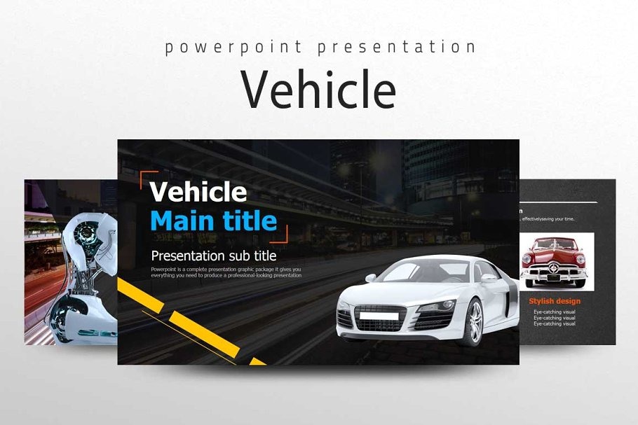 powerpoint templates vehicle presentation