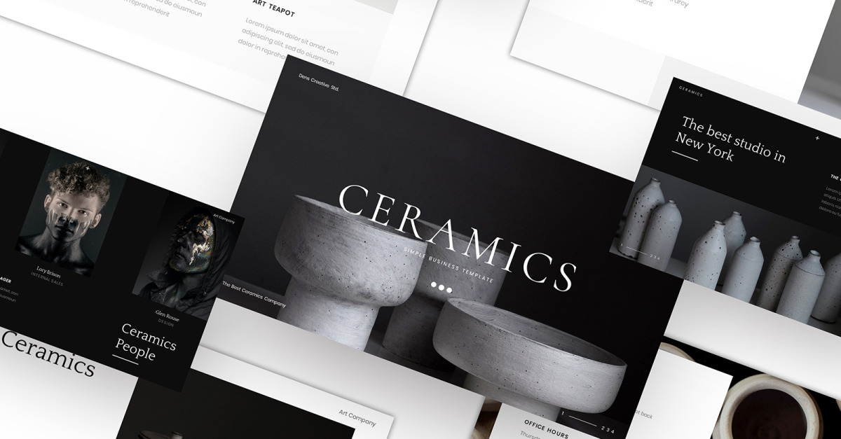 Ceramics Simple Business Template Google Slides