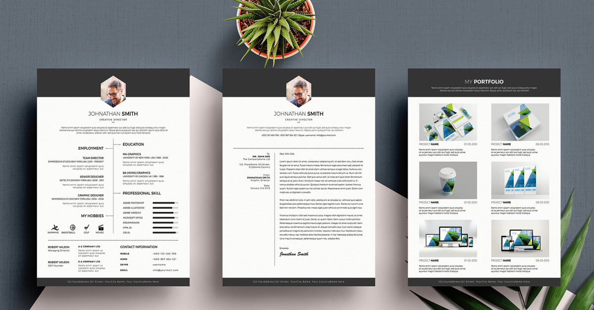 Creative Resume Template #112001 - TemplateMonster